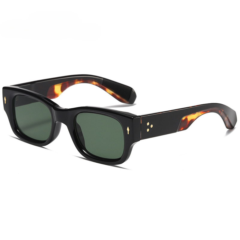 Gafas de sol de PC de espejo ancho de marco estrecho al por mayor
